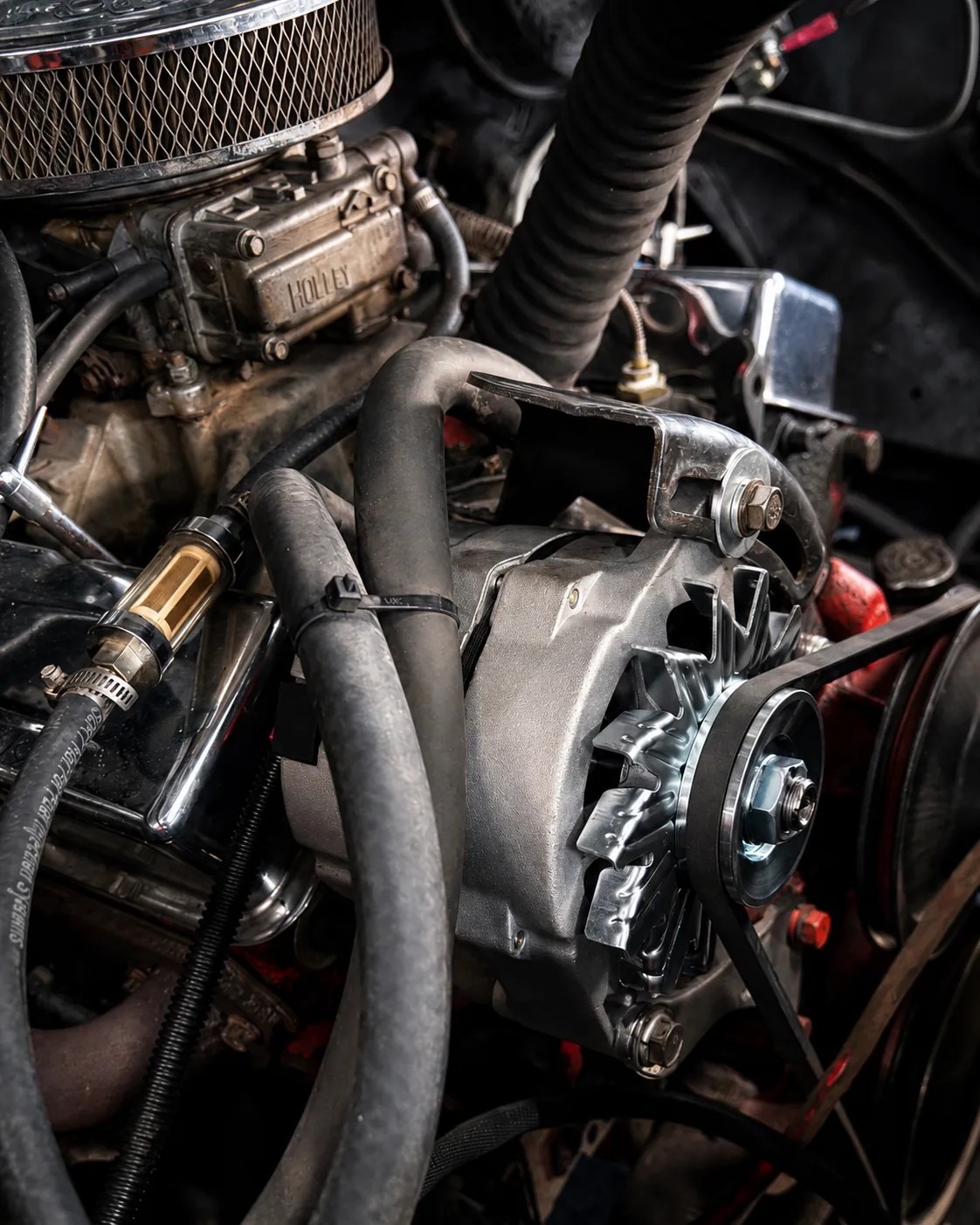 Alternator and engine components at K&D Auto Electric